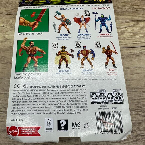 Masters of The Universe Origins Jitsu 2022 MOTU Mattel Action Figure NEW - Picture 7 of 9